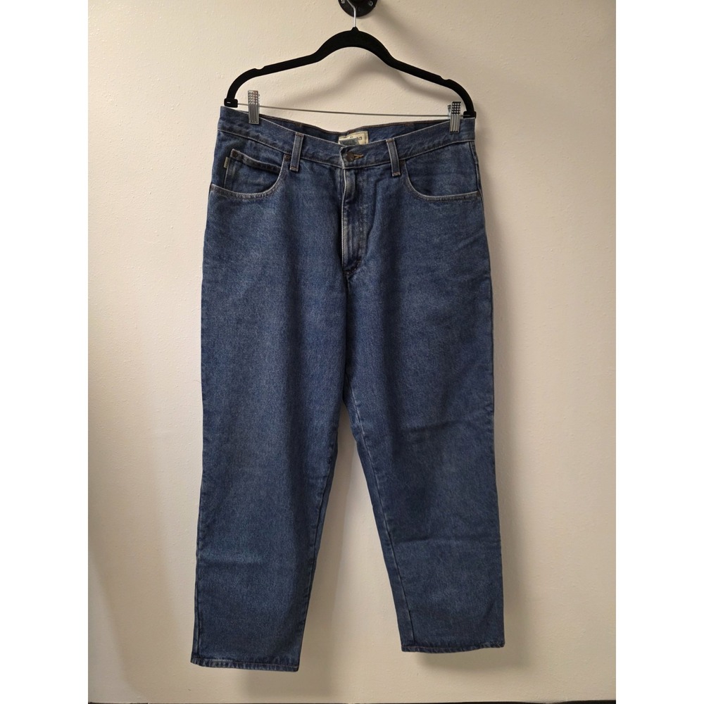 Vintage L.L. Bean Relaxed Fit Blue Jeans Men's Size 36x30 Straight Leg Denim USA